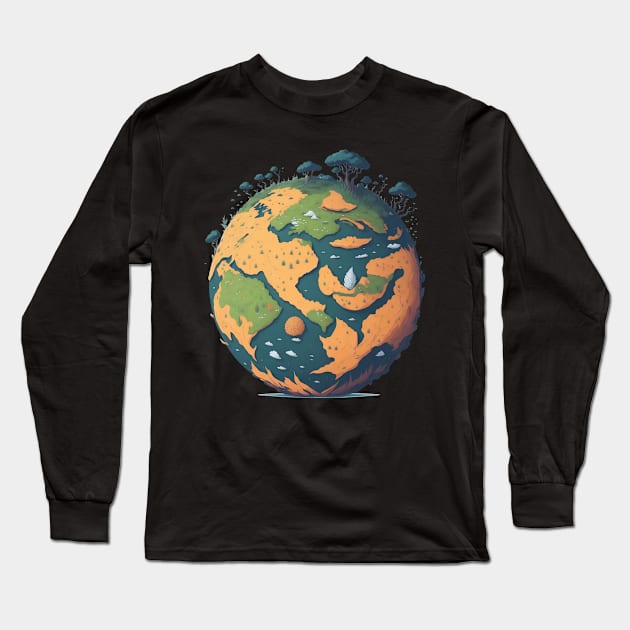 Earth Long Sleeve T-Shirt by Linkme